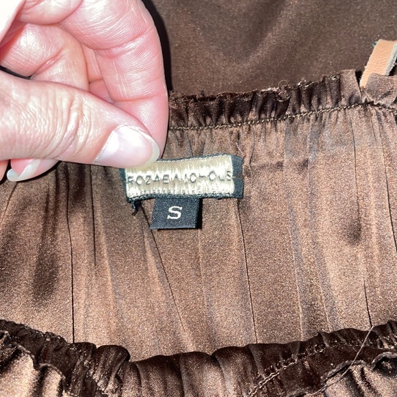 4/$20 Goddess dress in abstract snake print, adjustable leather straps. Size S. - Picture 7 of 7